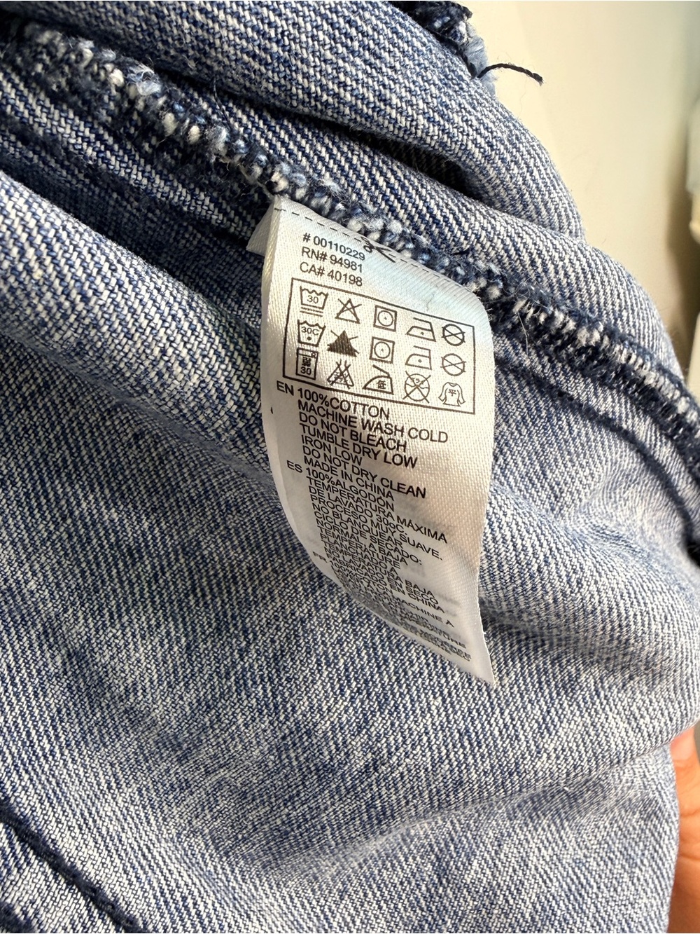 Custom Denim Jacket With Pearls And Inspirational Quote - Picture 5 of 6